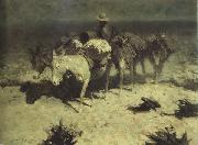 Frederic Remington The Desert Prospector (mk43) Sweden oil painting artist